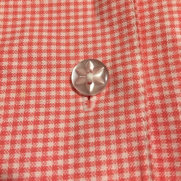 Vintage Russ Original Co. Top medium pink gingham collared sleeveless - Picture 4 of 7